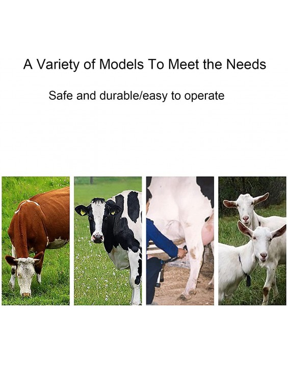 Cow and Sheep Milking Machine, Charging Dual-Purpose Pulse Milking Machine, 5/7/14L Stainless Steel Milk Bucket, Portable Electric Milking Machine, Goat/Sheep Cow/Cattle Milking Supplies