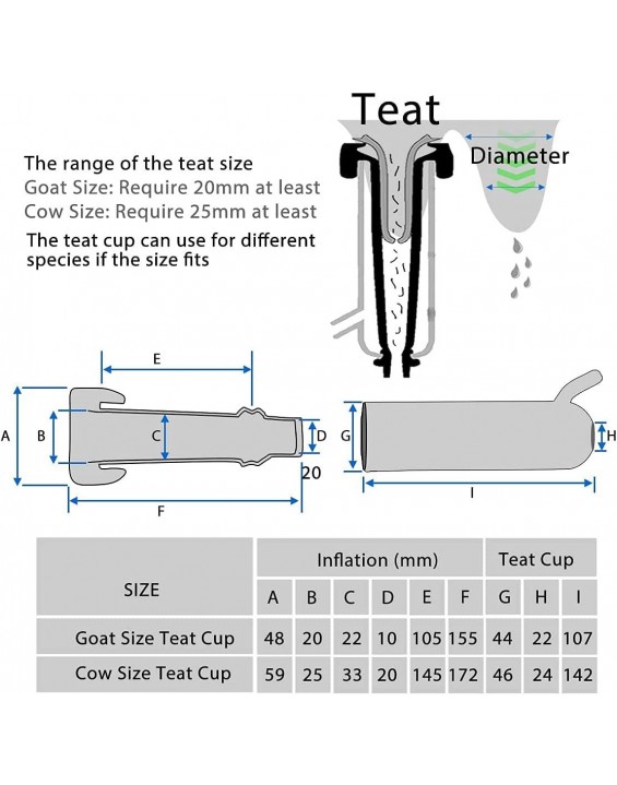 Hantop 12L Goat Milking Machine, Rechargeable Battery Powered Speed Adjustable Pulsating Vacuum Pump, 304 Stainless Steel Milk Bucket with Auto Stop Check Valve Goat Milker Machine (Pro Model)