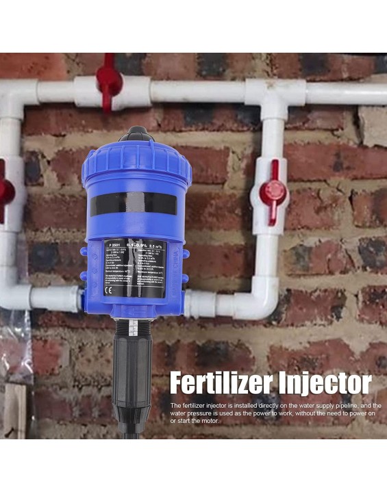 Fertilizer Injector, Chemical Liquid Doser G3/4 External Thread for Livestock