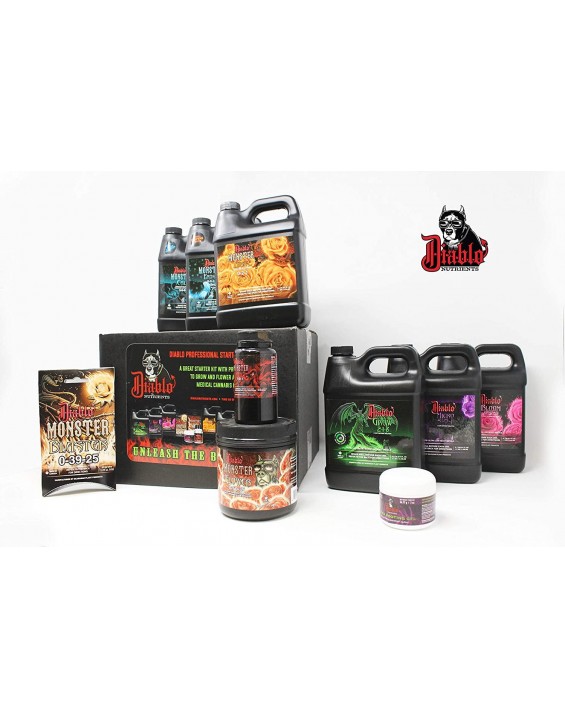 Diablo Professional Starter Kit - Nine Individual Products to Grow and Flower a Small Medical Garden