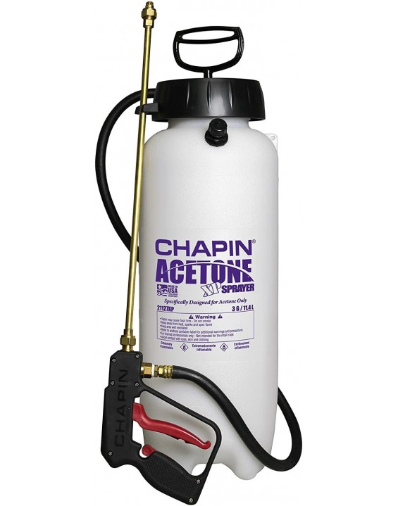 Chapin International 21127XP Industrial Acetone Sprayer for Acetone and Acetone Dyes, 3-Gallon (1 Sprayer/Package)