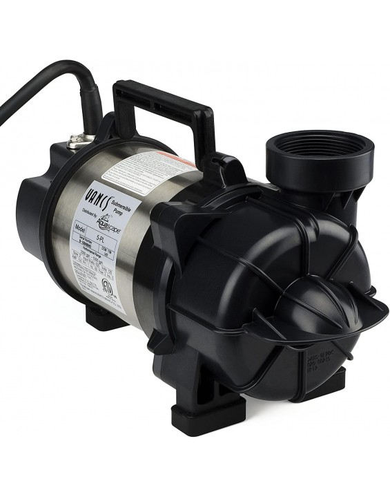Aquascape Tsurumi 5PL Submersible Pump for Ponds, Skimmer Filters, and Pondless Waterfalls, 5,300 GPH | 29976