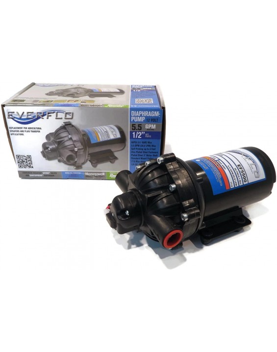 Everflo EF5500 Diaphragm/Demand Water Transfer Pump 5.5 GPM 12V Volt 60 psi