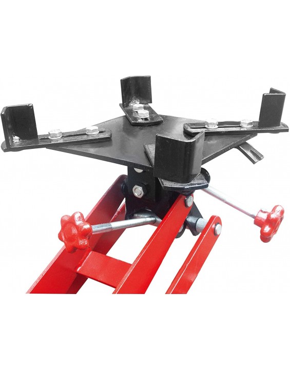 BIG RED TR4076 Torin Hydraulic Roll-Under Transmission Service/Floor Jack: 1/2 Ton (1,000 lb) Capacity, Red