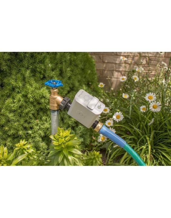Garden Box Drip Watering Kit with B-hyve Smart Hose Faucet Timer and Wi-Fi Hub