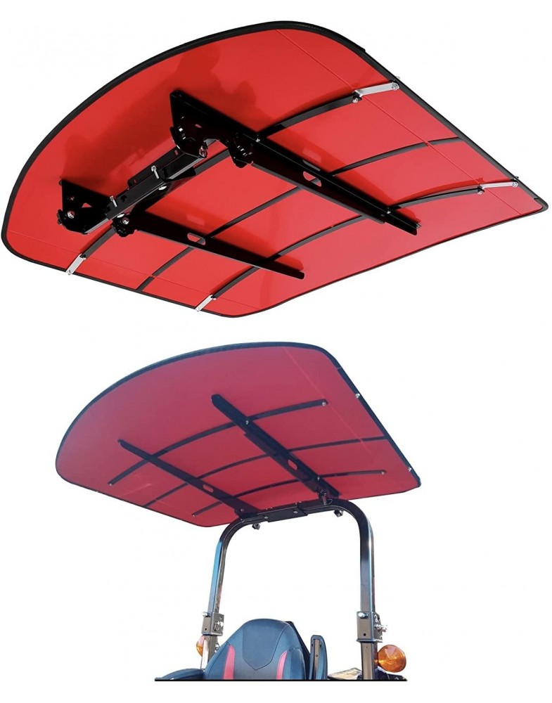 Ecotric Tractor Canopy For Rops 48 X 52 Red Rops Canopy