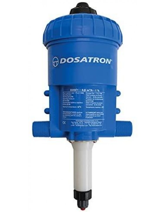 Dosatron Inline Fertilizer, Insecticide, and Fungicide Injector for Irrigation and Hydroponic Systems - (Fixed Ratio 1:100)