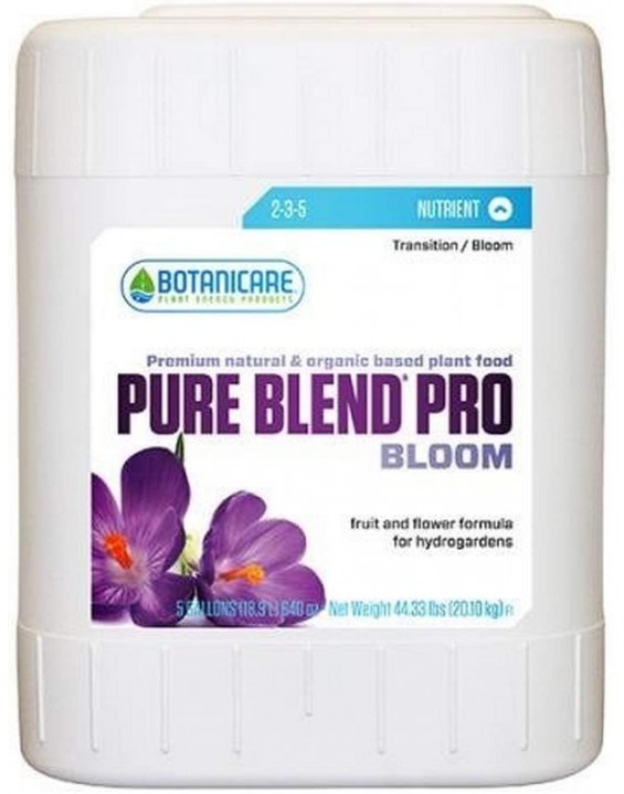 Botanicare Pure Blend Pro Bloom Hydro Nutrient 2-3-5 Formula, 5-Gallon