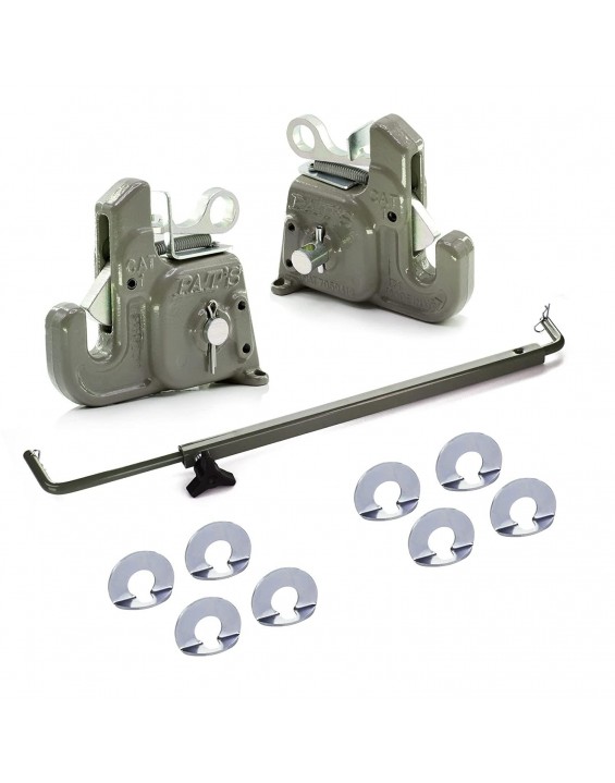 Category #1 Pat's Easy Change with Stabilizer Bar - Quick Hitch System On The Market – Flexible, Durable and Affordable - Comes w/ 4 Pair of Lynch Pin Washers