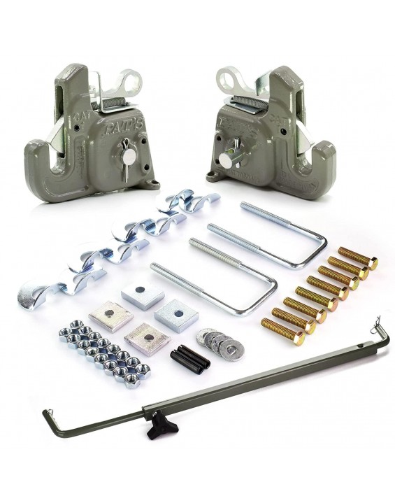 Category #1 Pat's Easy Change with Stabilizer Bar - Quick Hitch System On The Market – Flexible, Durable and Affordable - Comes w/ 4 Pair of Lynch Pin Washers