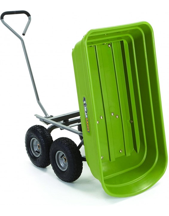 Gorilla Carts Poly Garden Dump Cart with Steel Frame and 10