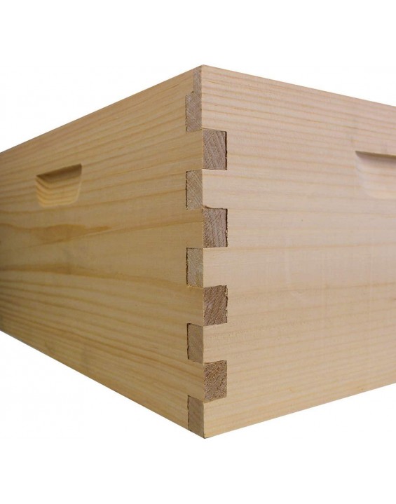 Amish Made in USA Complete Langstroth Bee Hive Includes Frames and Foundations (2 Deep, 1 Medium)