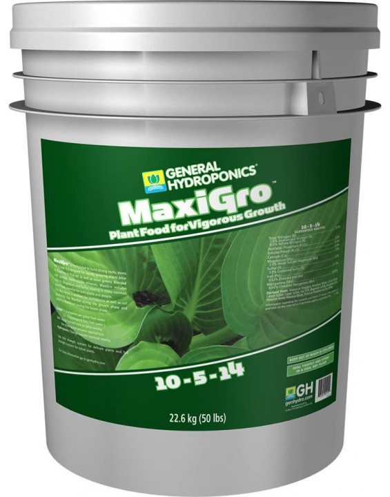 General Hydroponics MaxiGro Plant Food For Vigorous Growth, 50 lb
