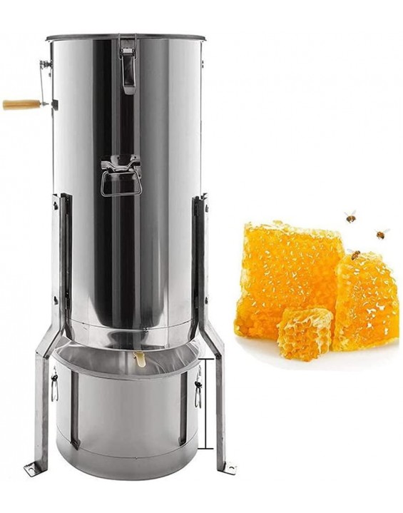 Honey Centrifugal Extractor, Manual 2 Frame Honey Extractor with Stand, Filter, Honey Shaker Honey Separation Tool for Large Beekeeping