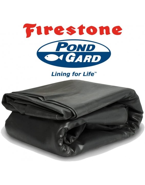 Firestone W56PL451015 EPDM Rubber Pond Liner, 10-Foot Length x 15-Foot Width x 0.045-Inch Thick