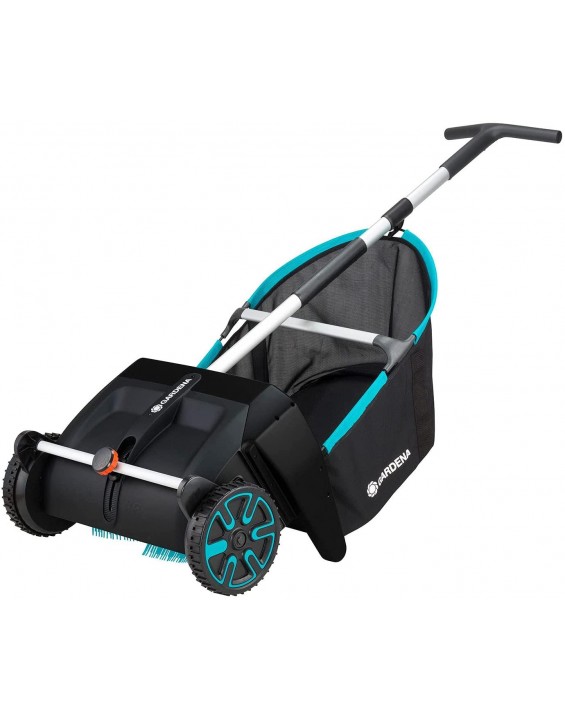 Gardena 03565-20 Leaf and Lawn Collector, Black, Turquoise, Orange, Gray