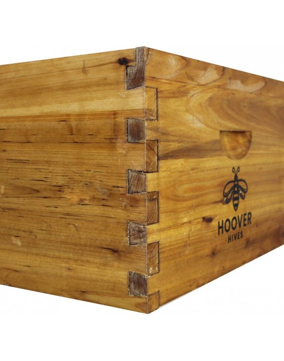 Hoover Hives 10 Frame Langstroth Beehive Dipped in 100% Beeswax Includes Wooden Frames & Waxed Foundations (2 Deep Boxes, 1 Medium Box)