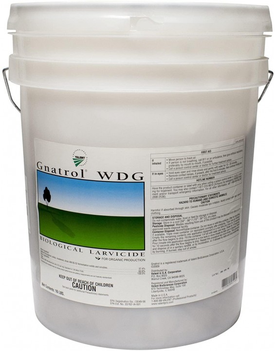 Gnatrol WDG Biological Larvicide for Fungus Gnats Larvae (OMRI Listed) - 16 pound pail