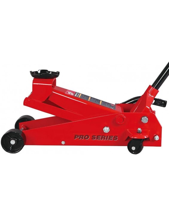 BIG RED T83012 Torin Pro Series Hydraulic Floor Jack with Single Quick Lift Piston Pump and Foot Pedal, 3.5 Ton (7,000 lb) Capacity, Red