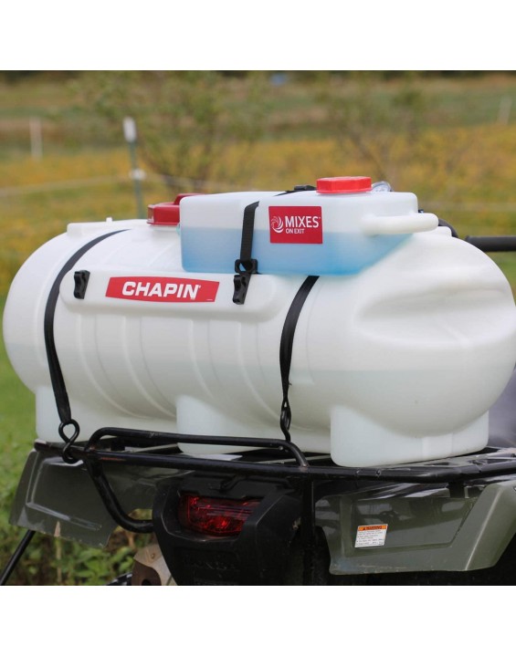 Chapin International 97361 Mixes on Exit-First-Ever Clean-Tank ATV Spraying System, 15-Gallon Sprayer, Translucent
