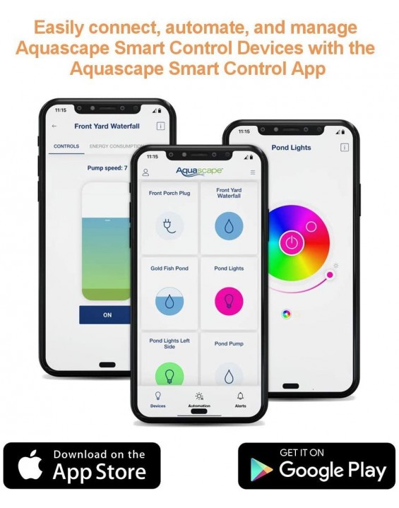 Aquascape 45010 AquaSurge PRO 4000-8000 GPH Water Pump Asynchronous, Smart Control App Ready, Black