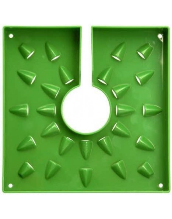 FloraFlex FF331 New Version 2.0 Top Feed 6 inch Dripper for Rockwool Cubes, (50-Pack), Green