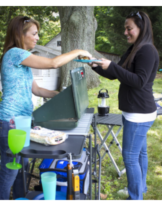 Outdoor 15026 Slim-Fold Camp Kitchen Portable Folding Cook Station