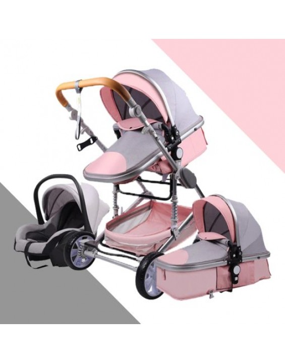 Luxury 3-in-1 Baby Stroller Car Seat Combo Travel System