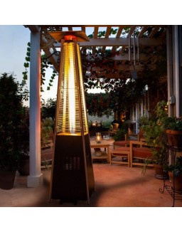 Lumix Outdoor Propane Patio Heater Restaurant Gas Fire Pit Pyramid Heat Lamp