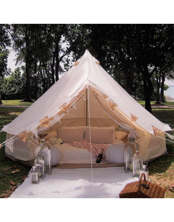 Large Canvas Bell Tent (4 Seasons Lite) – Yurt Tent 3/4/5M Diameter