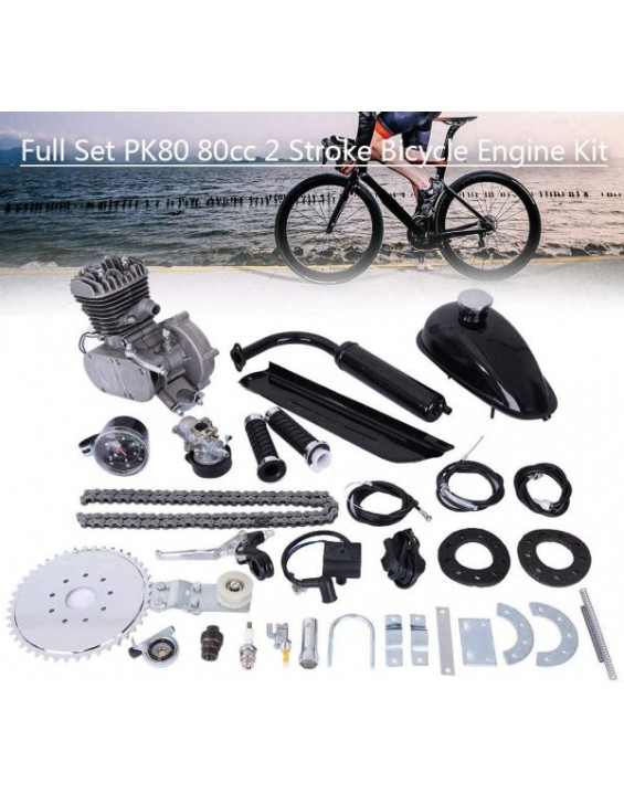 POQOQ-PK80-80cc-Bicycle-Engine-2Stroke-Gas-Motorized-Bike-Motor-Kit-with-Speedoemter-Black