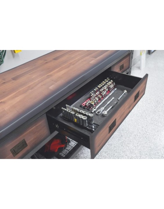 DuraMax Rolling Workbench Furniture 72 in. x 24 in. with 3 Drawers, for Home, Garage, Workshop